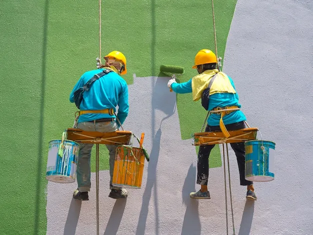 Professional exterior painting process